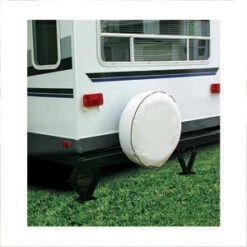 Camco Rv 45345 Cover, Spare Tire, I, 28", Arctic White