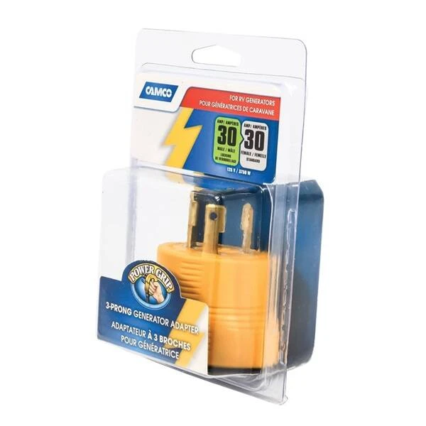 Camco 30-Amp Male /30-Amp Female 125-Volt 4-Prong Power Grip Adapter - Image 4