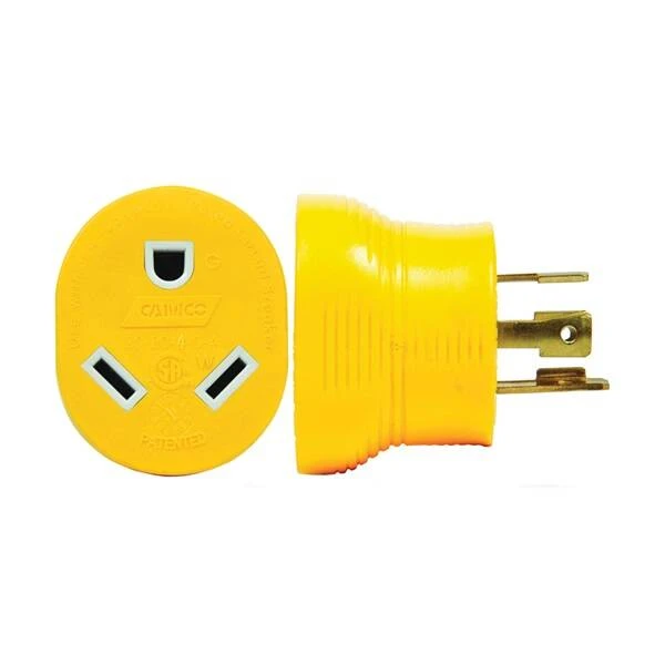 Camco 30-Amp Male /30-Amp Female 125-Volt 4-Prong Power Grip Adapter - Image 5