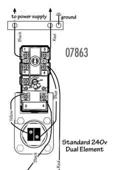 Camco Dual Element Upper Water Heater Thermostat With Hlc