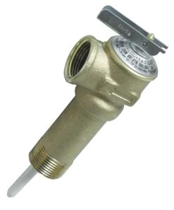 Camco 3/4-Inch Brass Temperature And Pressure Valve With 2-1/2-Inch Shank
