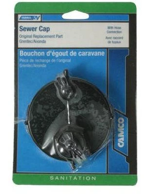 Camco Rv Sewer Cap With Hose Connector - Image 2