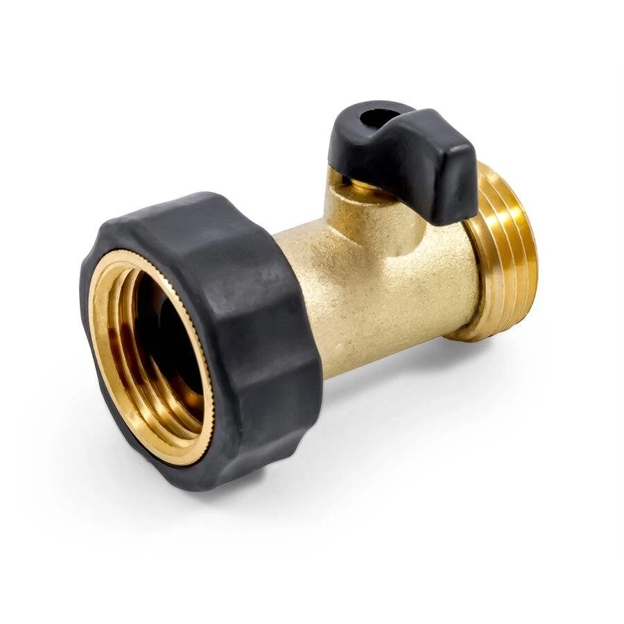 Camco Brass TastePURE Straight Fresh Water Hose Connector Valve - Image 2