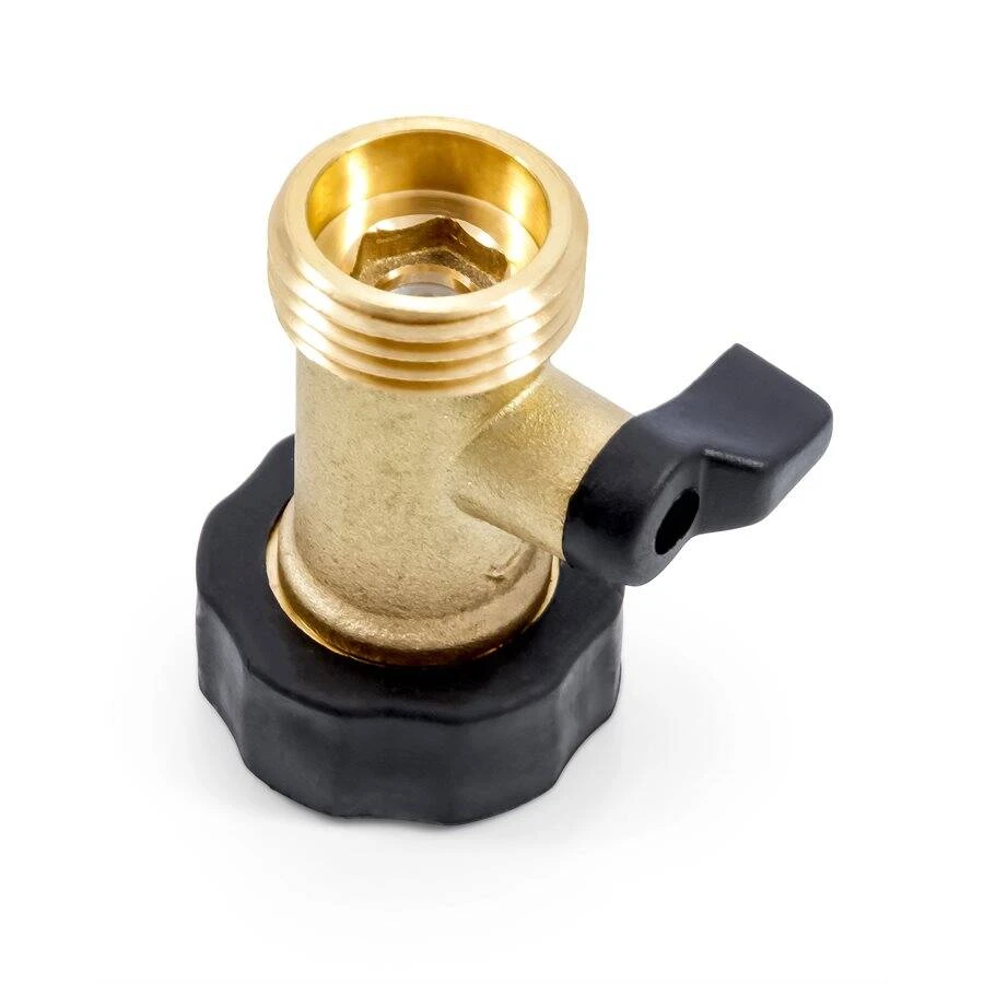 Camco Brass TastePURE Straight Fresh Water Hose Connector Valve - Image 5