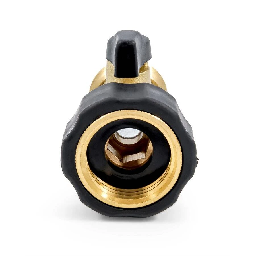 Camco Brass TastePURE Straight Fresh Water Hose Connector Valve - Image 6