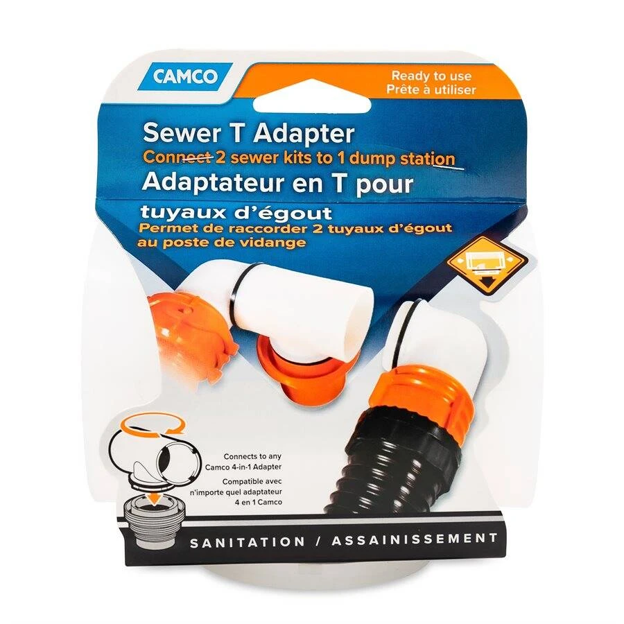 Camco Rv Sewer T Adapter - Image 6