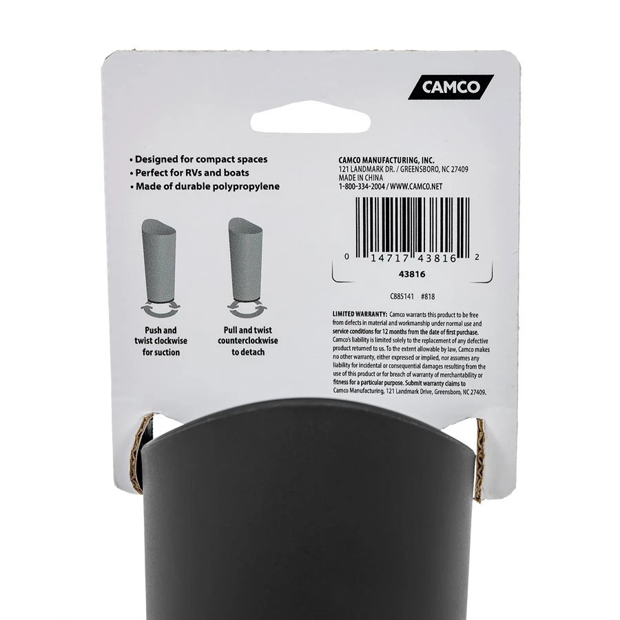 Camco Gray Suction Cup Utensil Holder