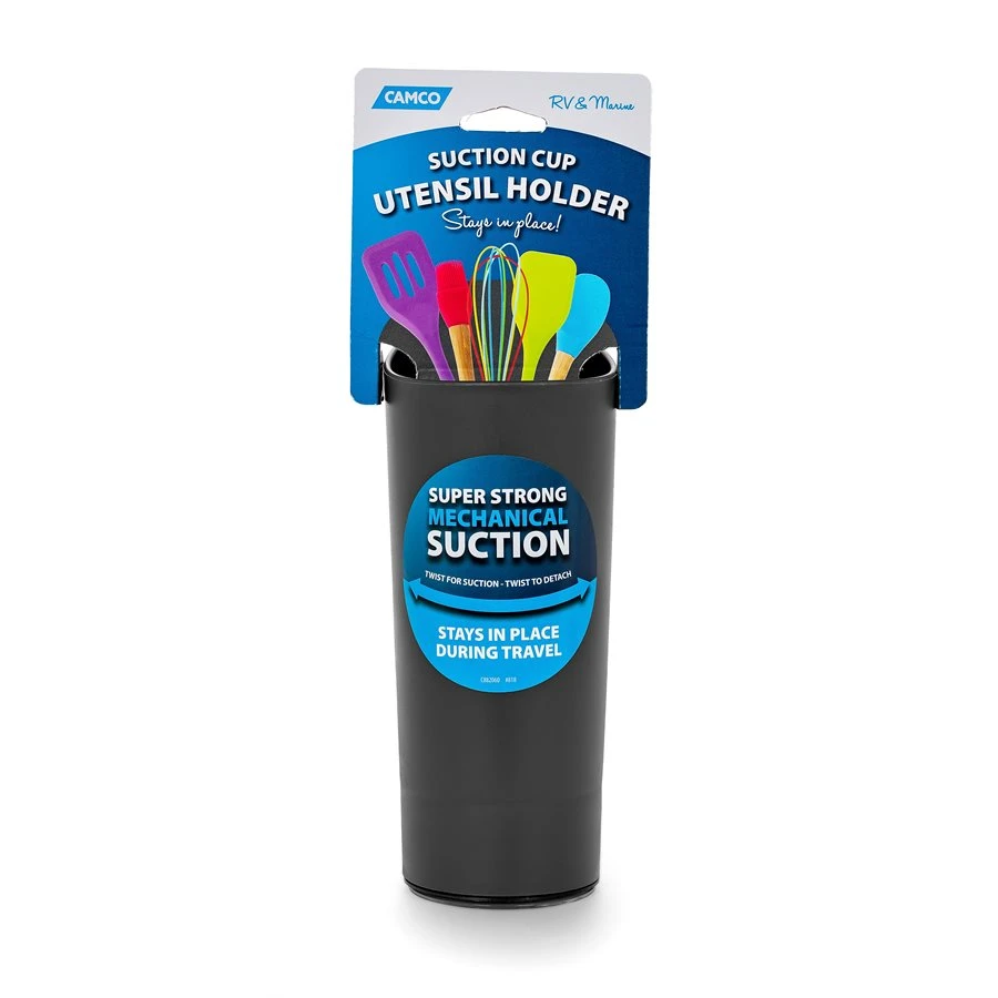 Camco Gray Suction Cup Utensil Holder - Image 9