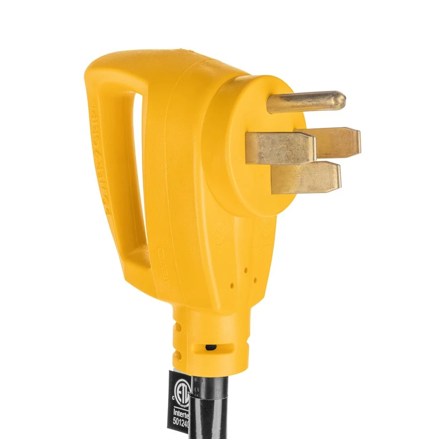 Camco 18-Inch 30-Amp Male To 30-Amp Female Rv Dogbone Electrical Adapter With PowerGrip Handles - Image 4