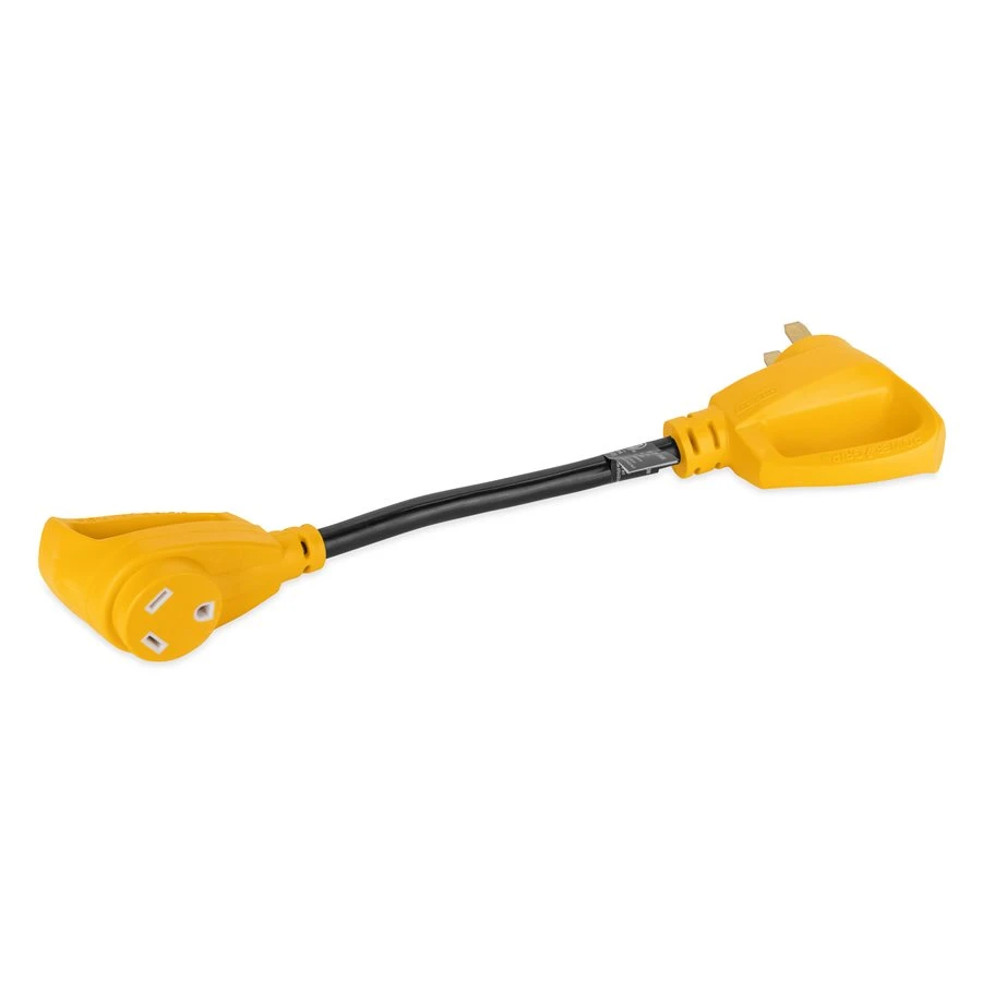 Camco 18-Inch 30-Amp Male To 30-Amp Female Rv Dogbone Electrical Adapter With PowerGrip Handles - Image 6