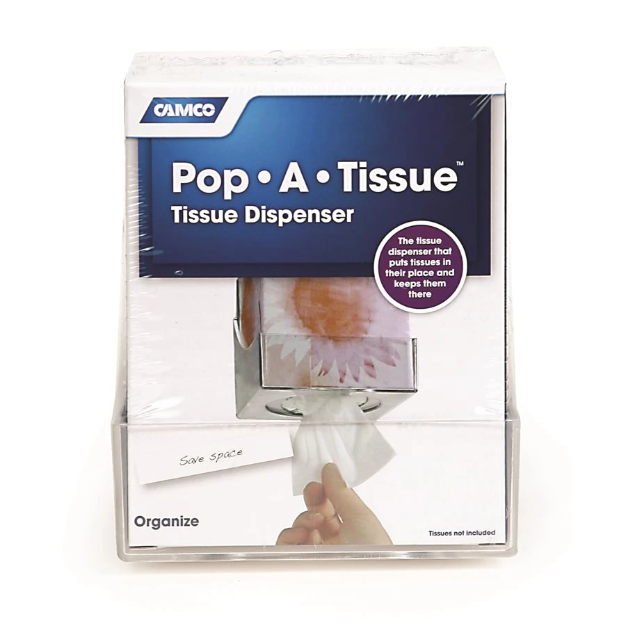 Camco Clear Pop-A-Tissue Tissue Dispenser