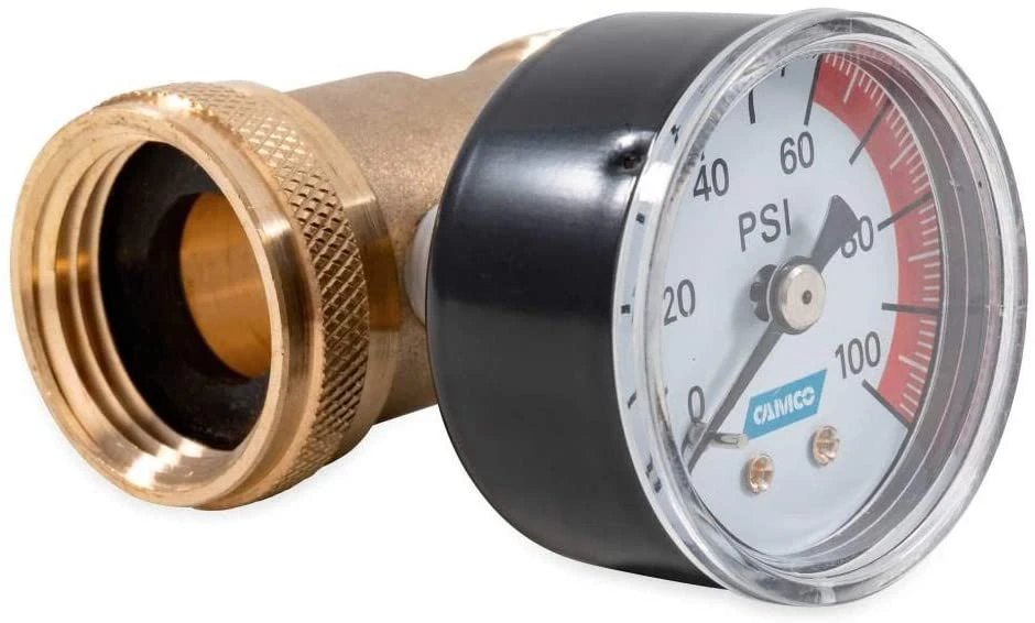 Camco 3/4-Inch Brass Water Pressure Gauge, Rv Or Boat - Image 3