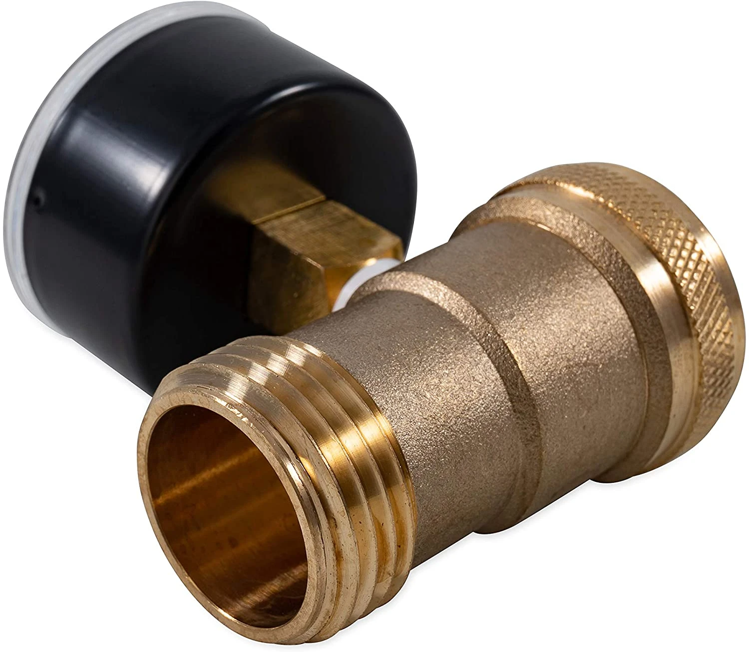 Camco 3/4-Inch Brass Water Pressure Gauge, Rv Or Boat