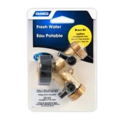 Camco Brass Shut-Off Y-Valve