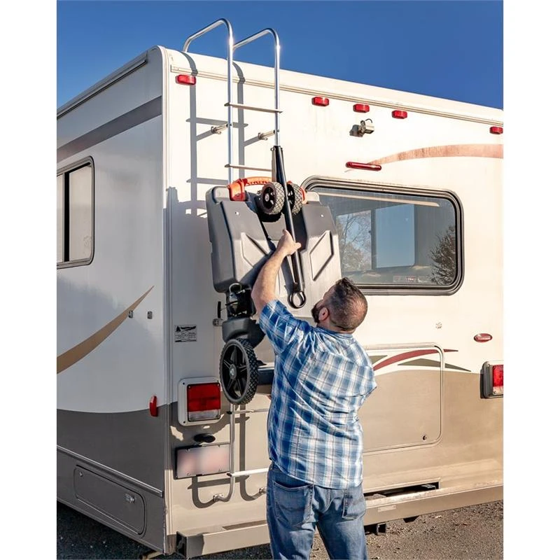 Camco 39007 Rhino Tote Tank With Steerable Wheels Ready To Use Kit 36 Gallon - Image 20