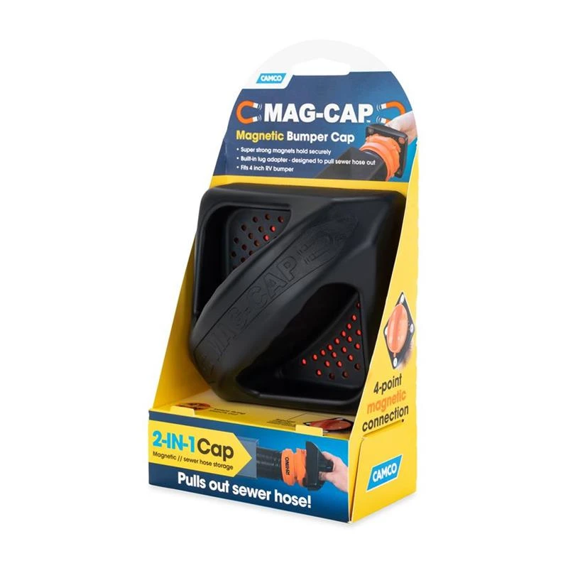 Camco 40311 Black Magnetic Sewer Hose Storage Carrier Cap - Image 9