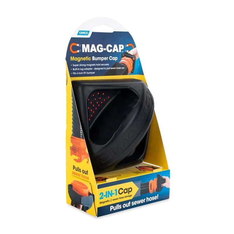 Camco 40311 Black Magnetic Sewer Hose Storage Carrier Cap - Image 10