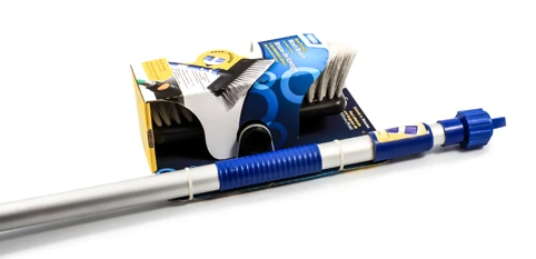 Camco 41960 Car Wash Brush With Flow Through Push Button Handle