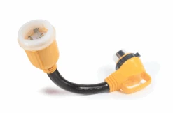 Camco Rv 55572 Adapter, 50M To 50F, Powergrip, 18" 90 Degree