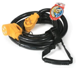 Camco 55197 Power Grip (TM) 30A Extension Cord With Handle 50 Foot