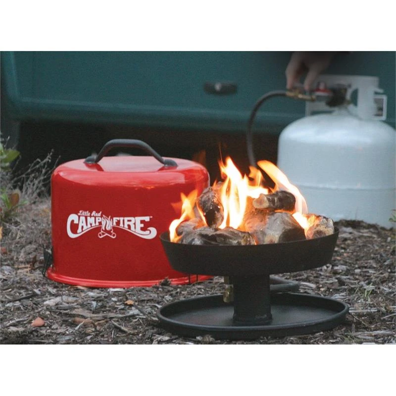 Camco 58031 Portable Propane Little Red Campfire With 8' LP Hose And Log Set - Image 5