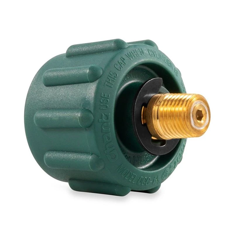Camco 59923 ACME Nut X 1/4" NPT Green Propane Hose Connector