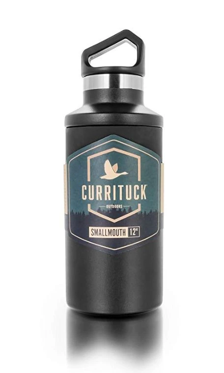 Camco 12-Ounce Charcoal Black Currituck Standard Mouth Stainless Steel Water Bottle - Image 3