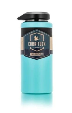 Camco 24-Ounce Seafoam Blue Currituck Wide Mouth Stainless Steel Water Bottle