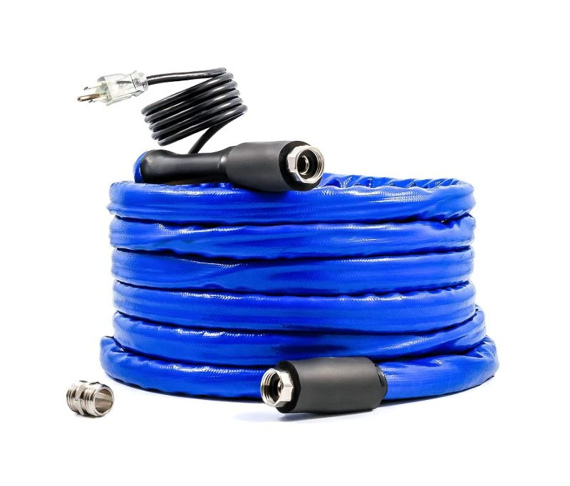 Camco 25-Foot Heated Drinking Water Hose With Energy Saving Thermostat