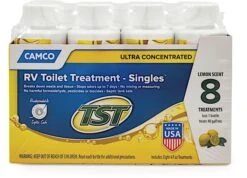 Camco 41571 Tst Lemon Singles, 8-4oz Bottles