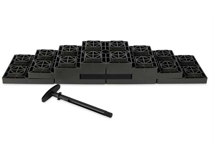 Camco 44521 FasTen Interlocking Leveling Blocks 8-1/2" X 8-1/2" Set Of 10 Brown - Image 7