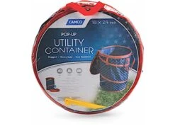 Camco 51993 Pop-up Container Blue & Red W/stars