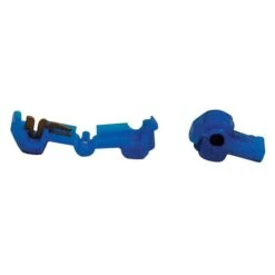 Camco 06144 T-Tap Connector For #18-14 Gauge Wire - Blue, 50 Pack